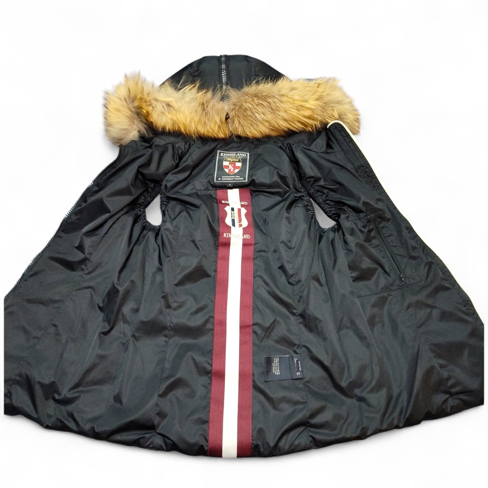 Kingsland Equestrian Collection Black Puffer Vest (Gilet) with Faux Fur-Trimmed - Picture 11 of 11